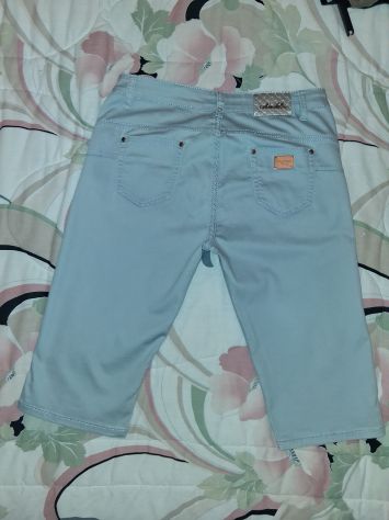 2 Pantaloni Mezza Stagione Capri Pinocchietti Cotone elasticizzati Taglia Comoda - Foto 3