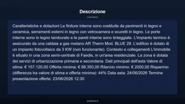 Immobile in asta di 196 m² con più di 5 locali in vendita a Faedis - Foto 18