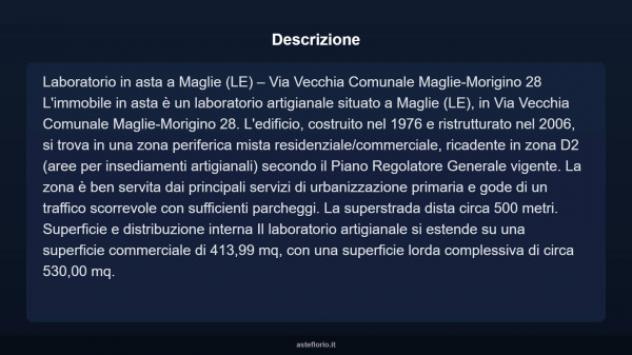 Immobile in asta di 413 m² in vendita a Maglie - Foto 4