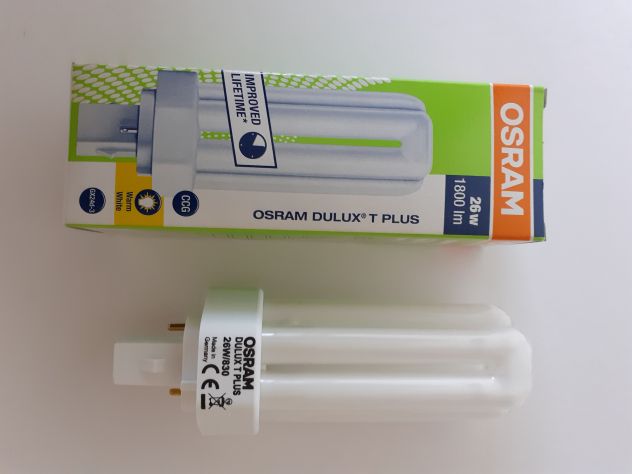Dieci LampadineOSRAM Dulux T Plus 26watt (NUOVE) - Foto 2