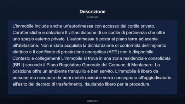 Immobile in asta di 105 m² con più di 5 locali e box auto in vendita a Montanaro - Foto 17
