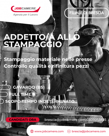 UN/UNA OPERATORE/TRICE STAMPAGGIO A CALDO SU PRESSE
