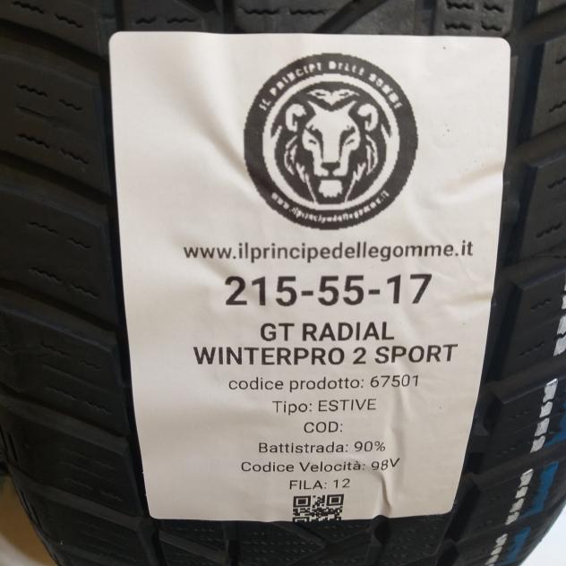 4 GOMME 215 55 17 GT RADIAL A67501 - Foto 2