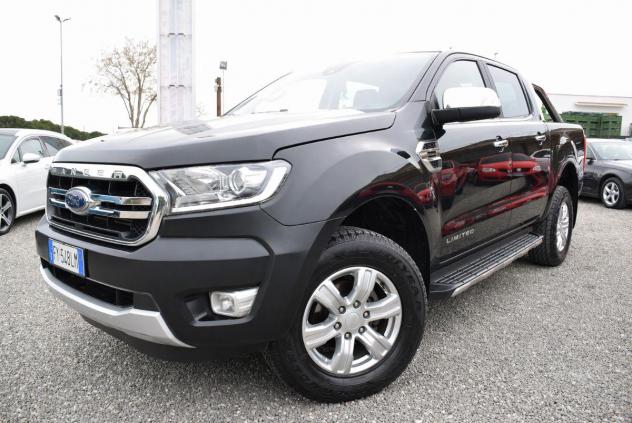 FORD Ranger 4x4 PICK UP DOPPIA CABINA - GANCIO TRAINO - 2.0 TDCI 170CV - 6m - LIMITED FULL - NAVI - PELLE - ADAS - SENSORI - CRUISE - BT - RETROCAMERA