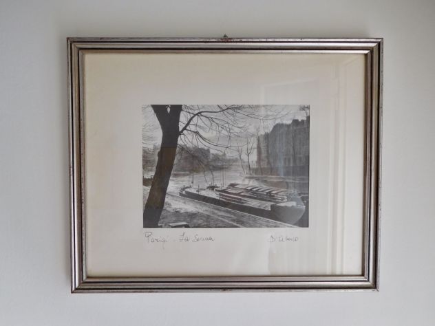 Quadri serigrafie su seta di D'Amico vedute Parigi - Foto 3