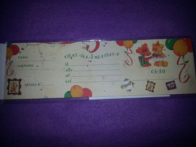 13 CONFEZIONI NUOVE,SIGILLATE,DI INVITI PER FESTE/COMPLEANNI PER BAMBINI/ADULTI/ - Foto 8