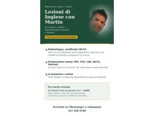 Lezioni di Inglese — Madrelingua CELTA — Santa Palomba/Pomezia