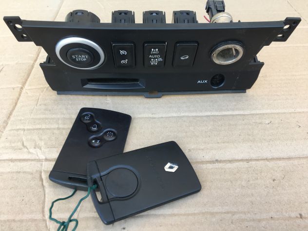 Plancia Pulsante START STOP 2WD LOCK e 2 schede Renault koleos 4x4 2009 1 serie