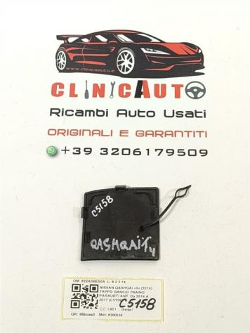 TAPPO PARAURTI ANTERIORE COPRIGANCIO NISSAN Qashqai Serie 622A04EA0A K9K636 (14) - Foto 2