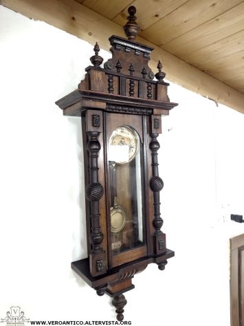 176393 Antico orologio a pendolo funzionante - Foto 3