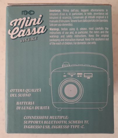 Cassa amplificata regolabile Bluetooth lettore sim card. Nuova - Foto 5