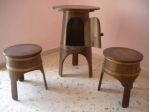 Trittico in legno di rovere.
