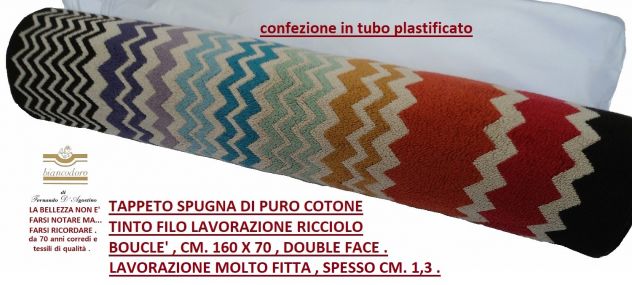 TAPPETO MISSONI CM. 160 X 70 100% COTONE - Foto 6