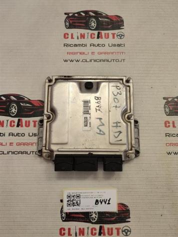 CENTRALINA MOTORE PEUGEOT 307 Berlina 9653873280 0281011341 DW10TD diesel 1997 (0105)