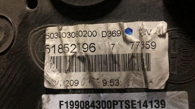 Quadro strumenti Fiat Punto Evo 1.4 benzina del 2010 (51852796) - Foto 4