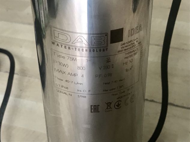 ELETTROPOMPE SOMMERSE PERIFERICHE 4' IDEA 75M 230V 50Hz DAB - Foto 3