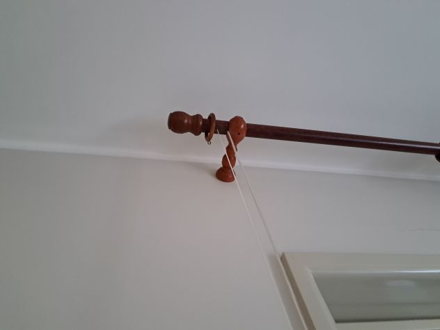Bastone Tenda Metallo Tiraggio Laccio o Bastone Noce o Ciliegio - Foto 4