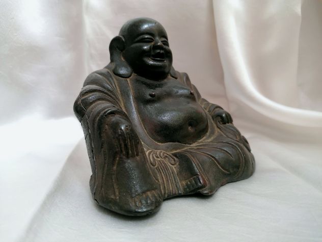 RARO ANTICO BUDDHA CINESE IN BRONZO, EPOCA FINE 1800 / INIZIO 1900. - Foto 2