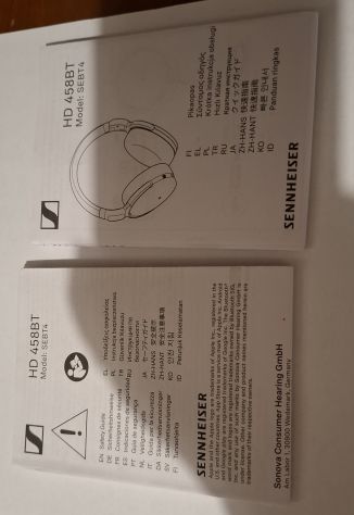 Cuffie Wireless Sennheiser HD 458BT (Bluetooth / ANC) - Come Nuove con Scontrino - Foto 5