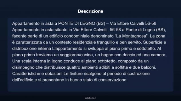 Immobile in asta di 90 m², posto auto in vendita a Ponte di Legno - Foto 3