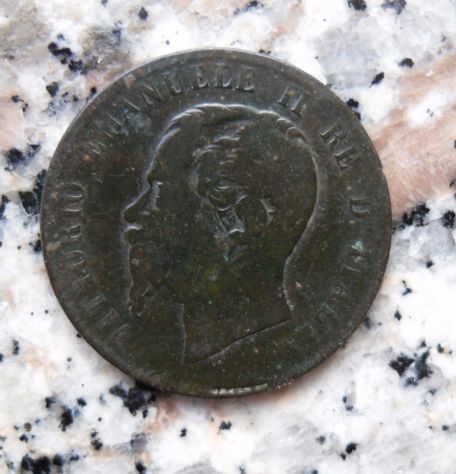 MONETA DA 10 CENTESIMI DEL REGNO D'ITALIA 1867 STRASBURGO - VITT. EMANUELE II° - - Foto 2