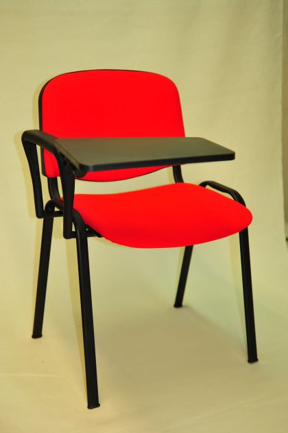 Sedia da Ufficio per Conferenza TESSUTO NERO Ergonomica Convegni Chiesa Scuola - Foto 4