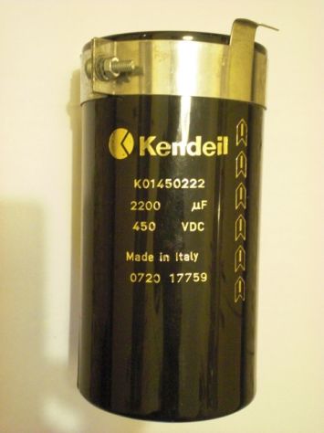 Kendeil condensatore elettrolitico 2200 ?F - 450 Vdc usato