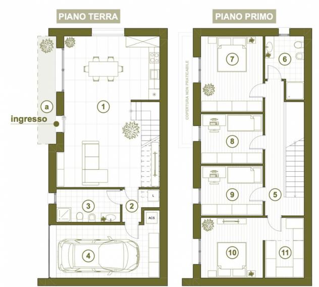 VILLA A SCHIERA di 6 vani e di 143 mq (CAMPOLONGO MAGGIORE) rif. 073 - Foto 11