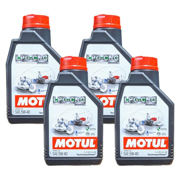 4 Litri MOTUL LPG CNG 5W40 Olio Motore Sintetico per Veicoli a GPL e Metano