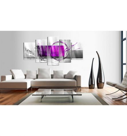 Quadro Elegante Viola Vetro Acrilico Cm.100x50 E 200x100 - Foto 2