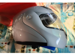 Casco modulare scooter moto grigio argento Axo Flip Silver tg. XL