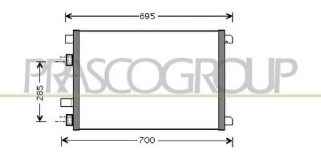 CONDENSATORE ARIA CONDIZIONATA RN032C001 Raffreddamento Termico Clima Condensatore a-c
