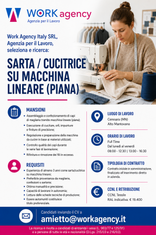 Corso Sartoria e Modellistica