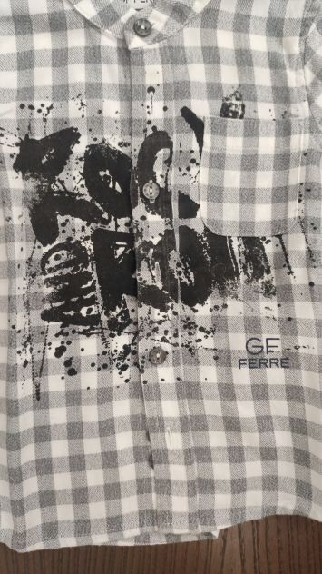 Camicia 9 mesi GF Gianfranco Ferrè grigio stampa - Foto 5