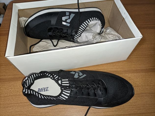 Scarpe sneakers estive uomo nere traspiranti Rifle tg44 - Foto 5