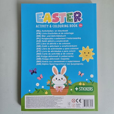 Libro da Colorare e di Attività, Pasqua + Stickers - Aa.Vv. - Wins Holland - 202 - Foto 9