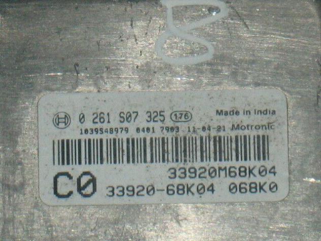 0261S07325 ECU Suzuki Alto 1.0 ECU BOSCH 0261S07325 33920-68K04 - Foto 2