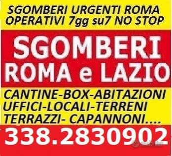 Traslochi trasporti e sgomberi rapidi ed economici 7gg su7