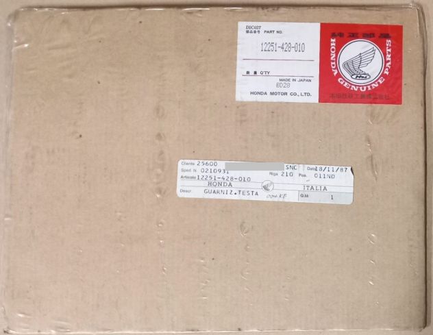 12251-428-010 - GUARNIZIONE TESTA CILINDRO NUOVA ORIGINALE per HONDA XL 250 R - Foto 2