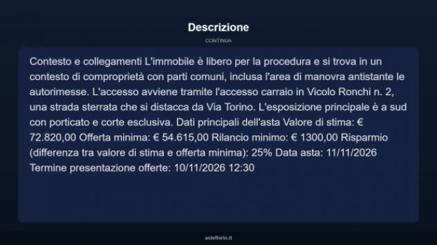 Immobile in asta di 107 m², box auto in vendita a Bosconero - Foto 13