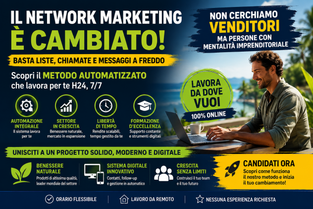 Collaboratore/trice per Gestione Attività Online - Settore Benessere