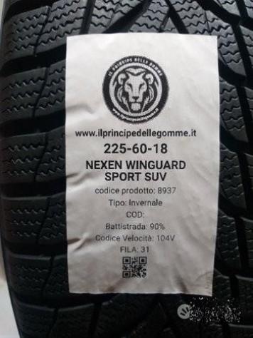 4 gomme 225 60 18 nexen a8937 - Foto 2