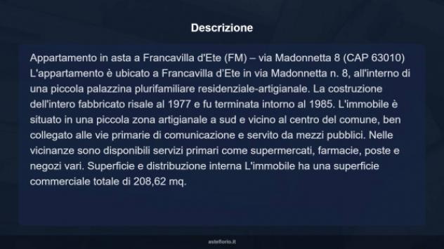 Immobile in asta di 208 m² con più di 5 locali in vendita a Francavilla d'Ete - Foto 14