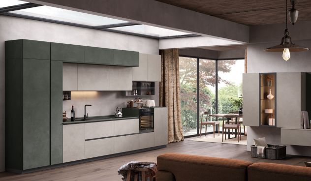 CUCINA LINEARE COMPLETA DI ELETTRODOMESTICI CUCINE COMPONIBILI MODERNE+LIVING - Foto 2