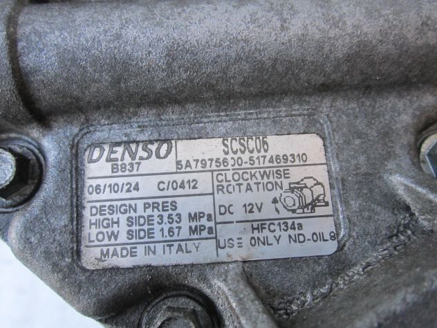 (Cod.439)Compressore clima Fiat Idea multijet - Foto 3
