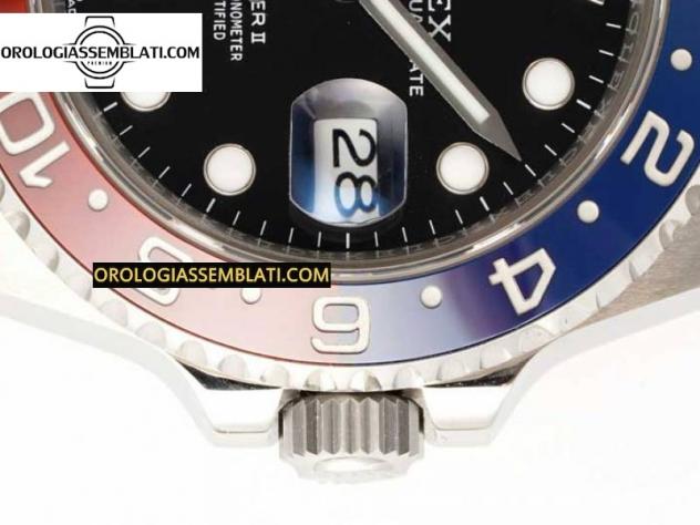 Rolex Replica GMT-MASTER II 126710 BLU/ROSSO CERAMICA 904L 1:1 MIGLIOR EDIZIONE SUL BRACCIALE JUBILEE SH3285 - Foto 6