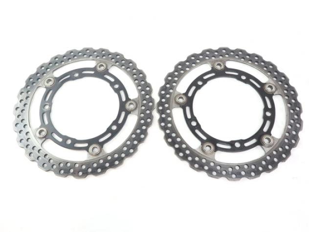 KAWASAKI Z 900 41080072011I COPPIA DISCHI FRENO ANTERIORI ZR900D A2 35KW 2019 FRONT BRAKE DISCS - Foto 3