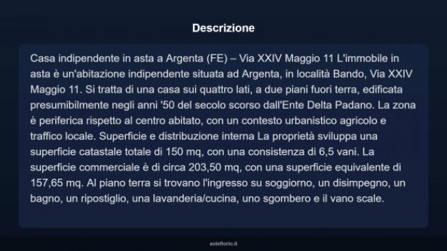 Immobile in asta di 150 m² con più di 5 locali in vendita a Argenta - Foto 4