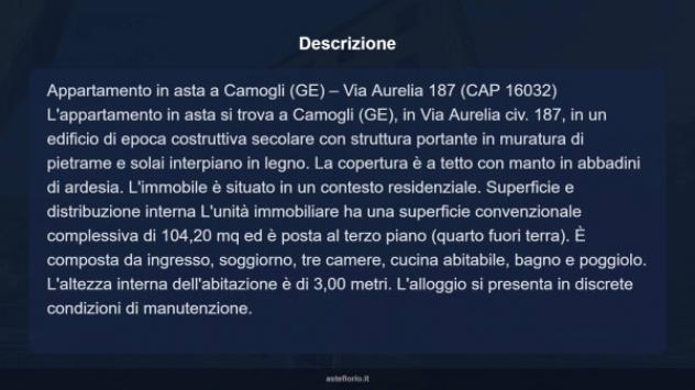 Immobile in asta di 104 m² con più di 5 locali in vendita a Camogli - Foto 13