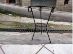 PORTAVASO IN FERRO BATTUTO LARG. 25 ALT. 39